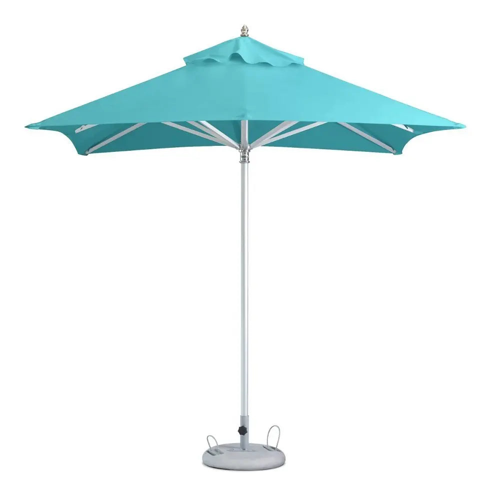 8' Aqua Polyester Square Market Patio Umbrella - NOBLE HOME INTERIORS