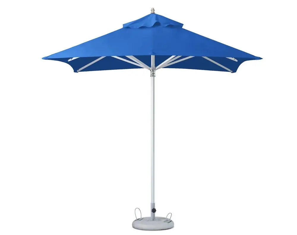 8' Blue Polyester Square Market Patio Umbrella - NOBLE HOME INTERIORS