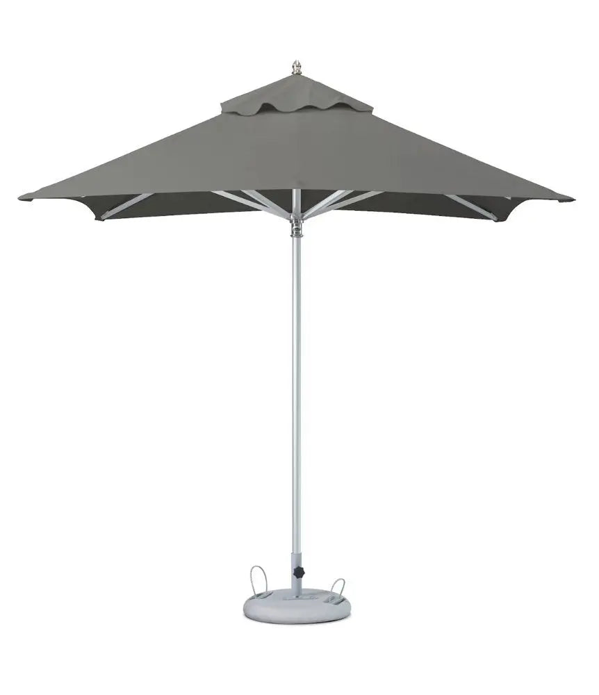 8' Charcoal Polyester Square Market Patio Umbrella - NOBLE HOME INTERIORS