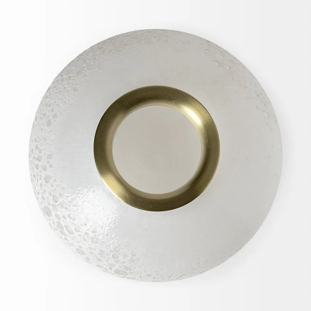 8" White Abstract Cylinder Crystal Glass Table Vase - NOBLE HOME INTERIORS