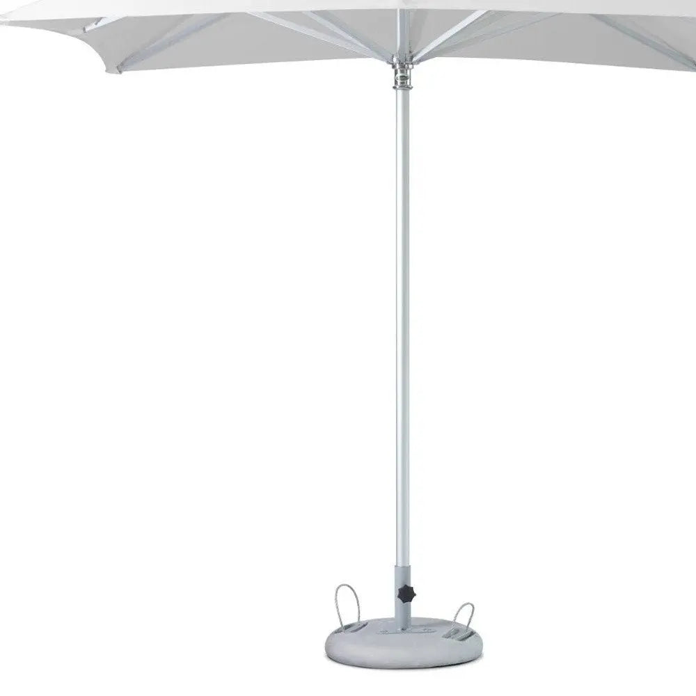 8' White Polyester Square Market Patio Umbrella - NOBLE HOME INTERIORS
