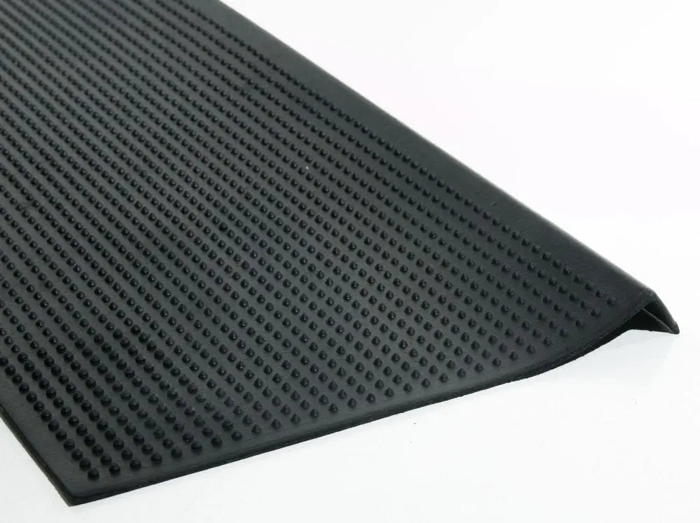 9" X 30" Black Rubber Outdoor Door Mat - NOBLE HOME INTERIORS