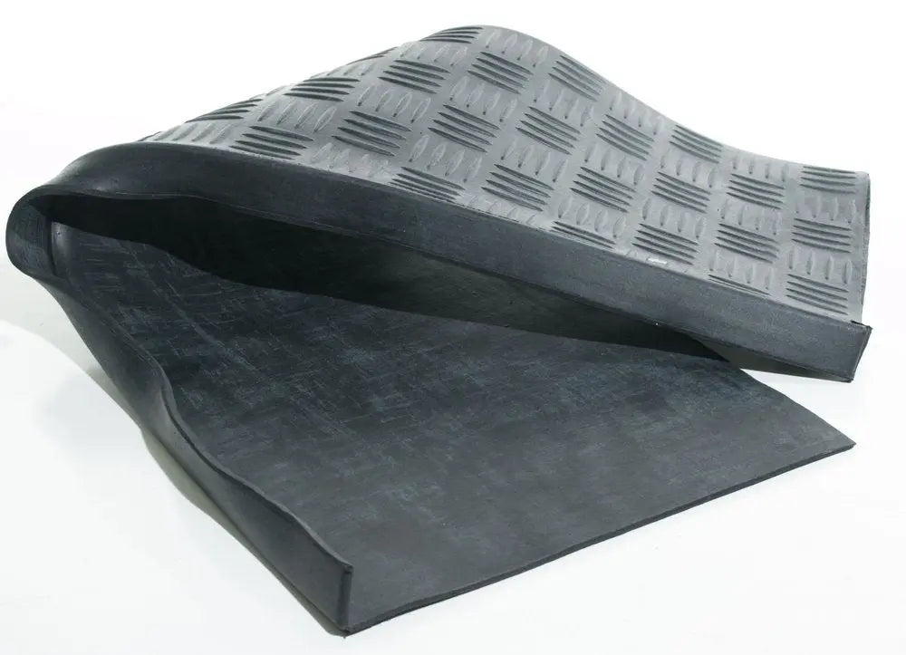 9" X 30" Black Rubber Outdoor Door Mat - NOBLE HOME INTERIORS