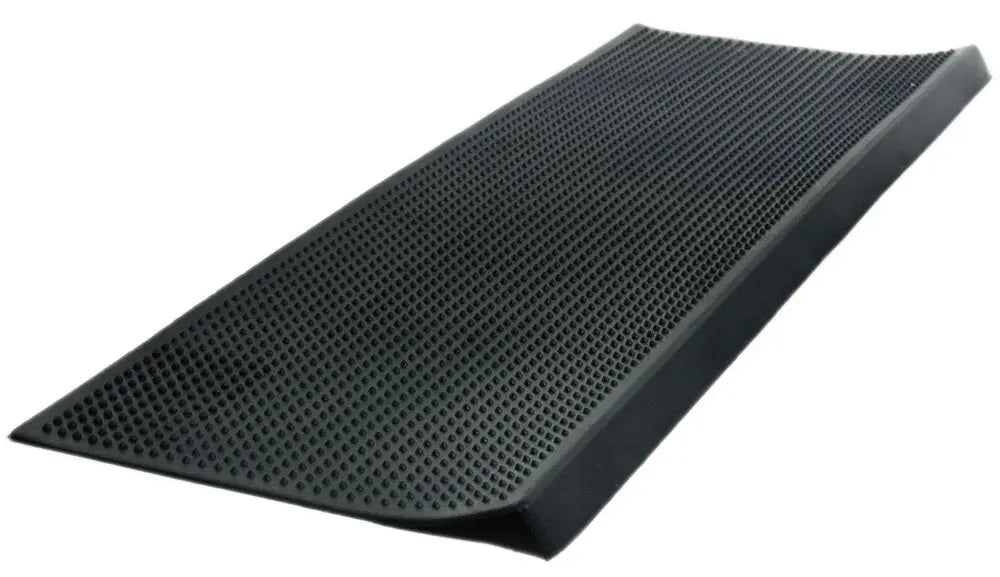 9" X 30" Black Rubber Outdoor Door Mat - NOBLE HOME INTERIORS