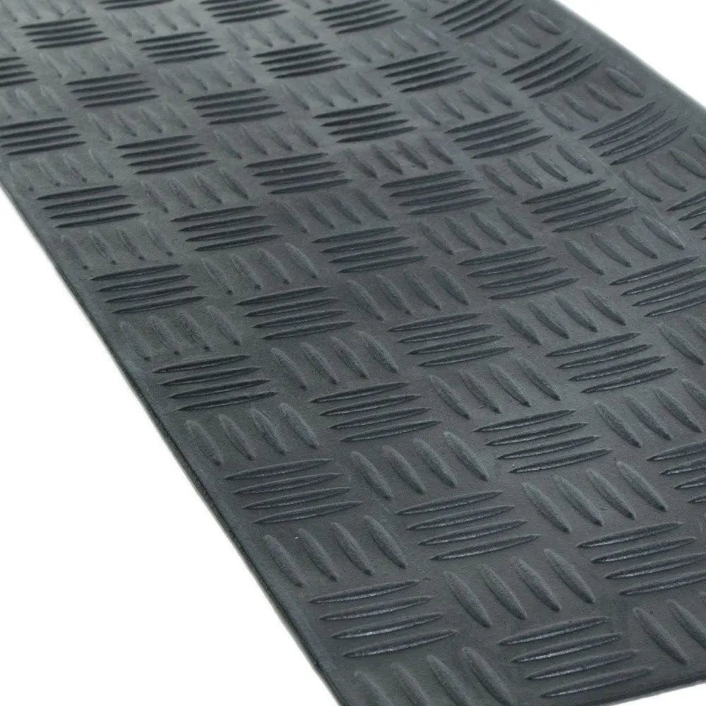 9" X 30" Black Rubber Outdoor Door Mat - NOBLE HOME INTERIORS
