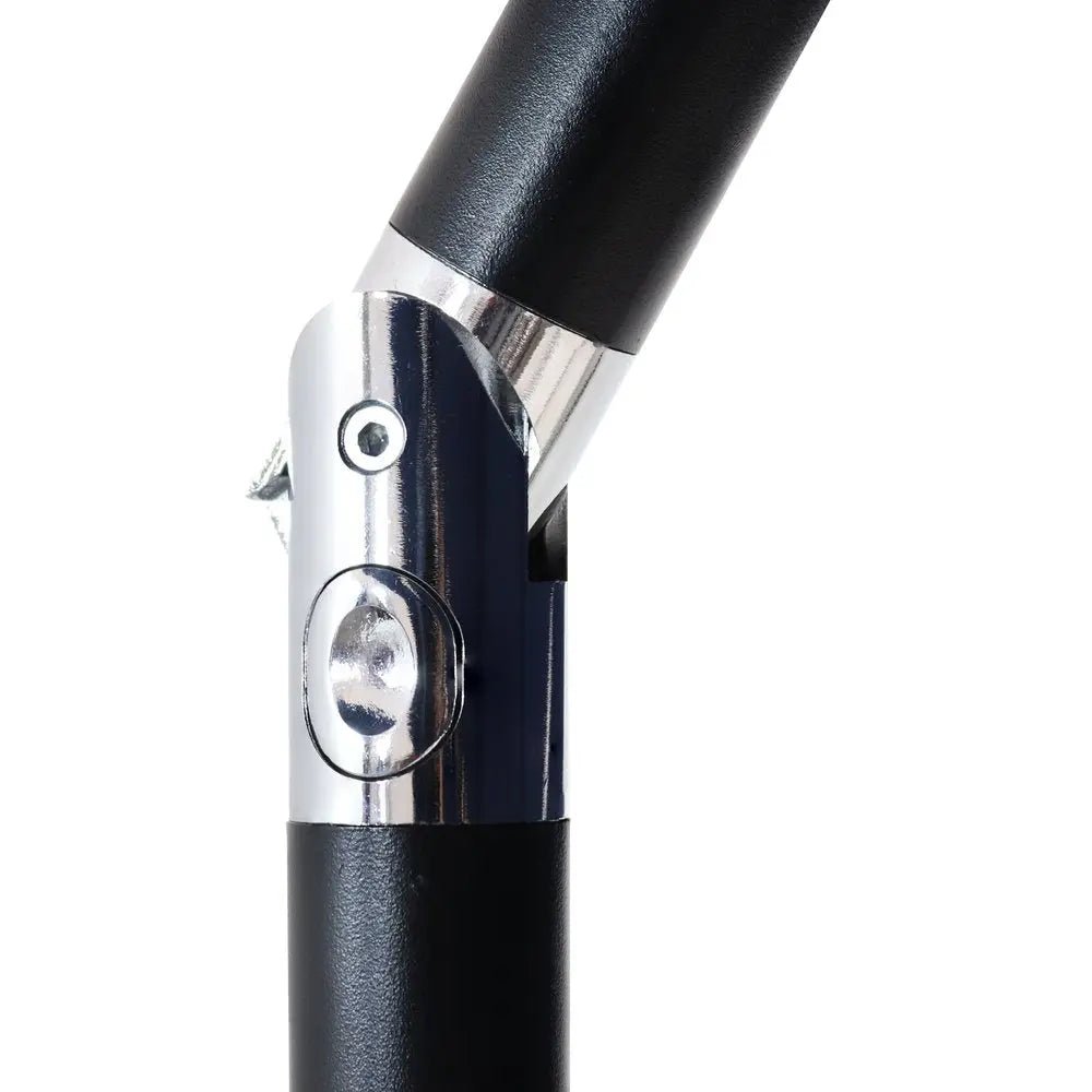 96" Red Polyester Octagonal Tilt Lighted Market Patio Umbrella - NOBLE HOME INTERIORS