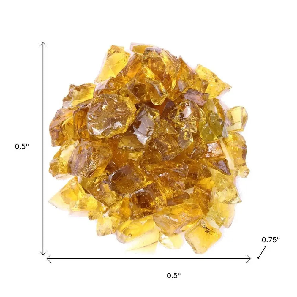 Chestnut Round Reflective Fire Pit Glass - NOBLE HOME INTERIORS