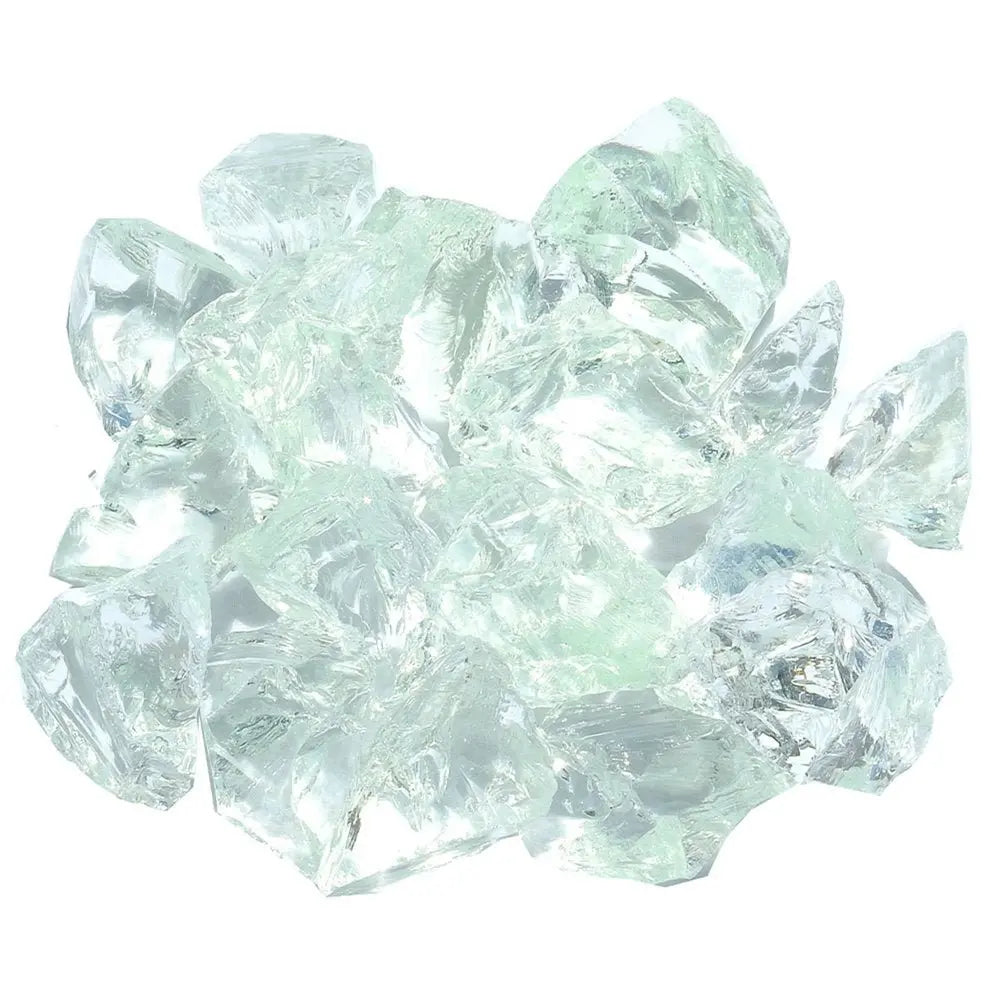 Clear Round Reflective Fire Pit Glass - NOBLE HOME INTERIORS