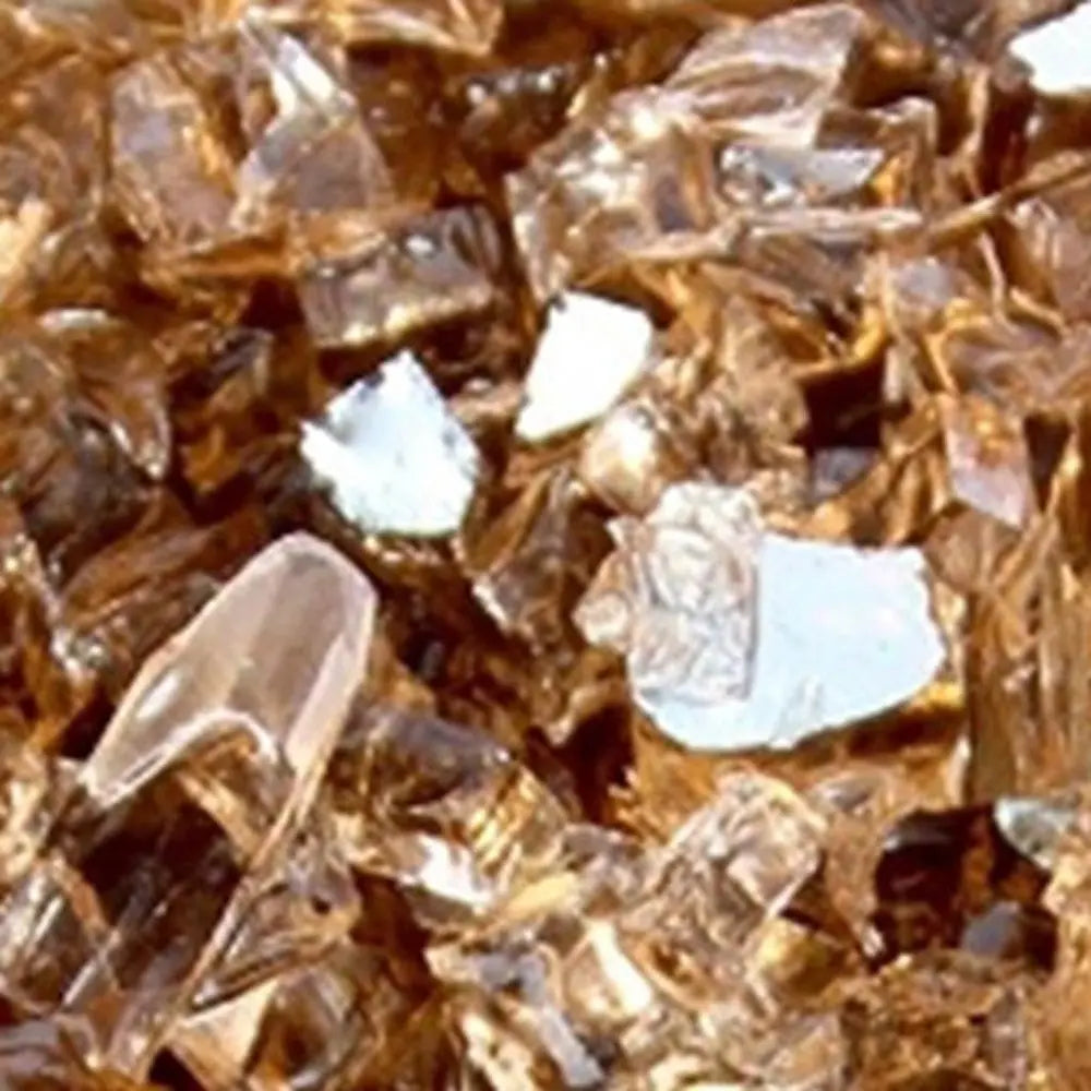 Copper Round Reflective Fire Pit Glass - NOBLE HOME INTERIORS