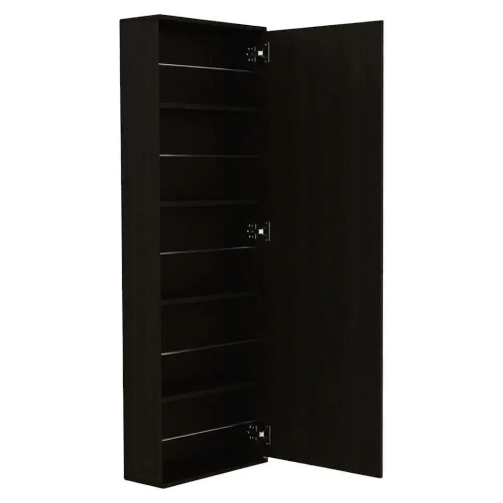 Dark Brown Ten Pair Wall Mounted WoodShoe Rack - NOBLE HOME INTERIORS