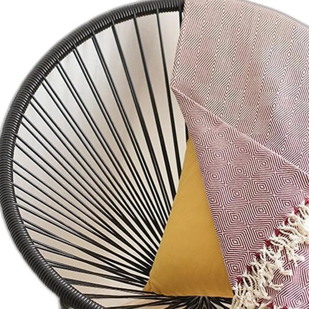 Red And White Geometric Squares Turkish Towel Or Throw Blanket - NOBLE HOME INTERIORS