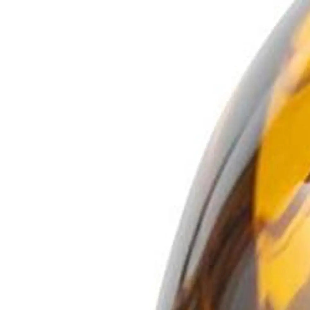 Set of Three Amber Abstract Swirl Glass Decorative Bottles With Stoppers - NOBLE HOME INTERIORS