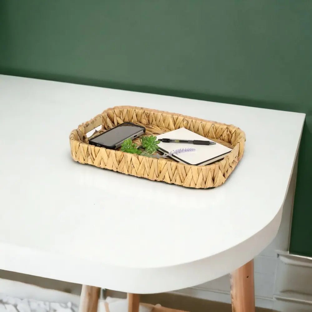 Set of Three Natural Water Hyacinth Basket - NOBLE HOME INTERIORS