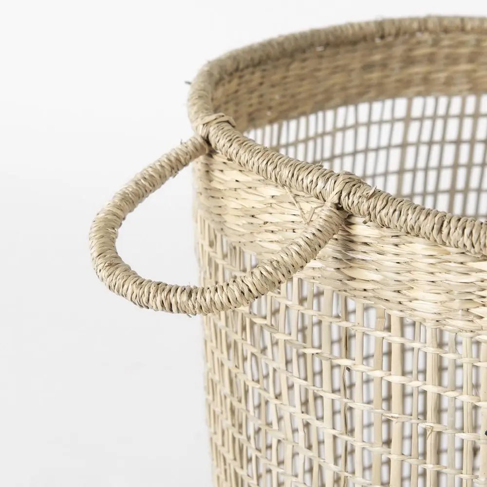 Set of Three Natural Wicker Basket - NOBLE HOME INTERIORS