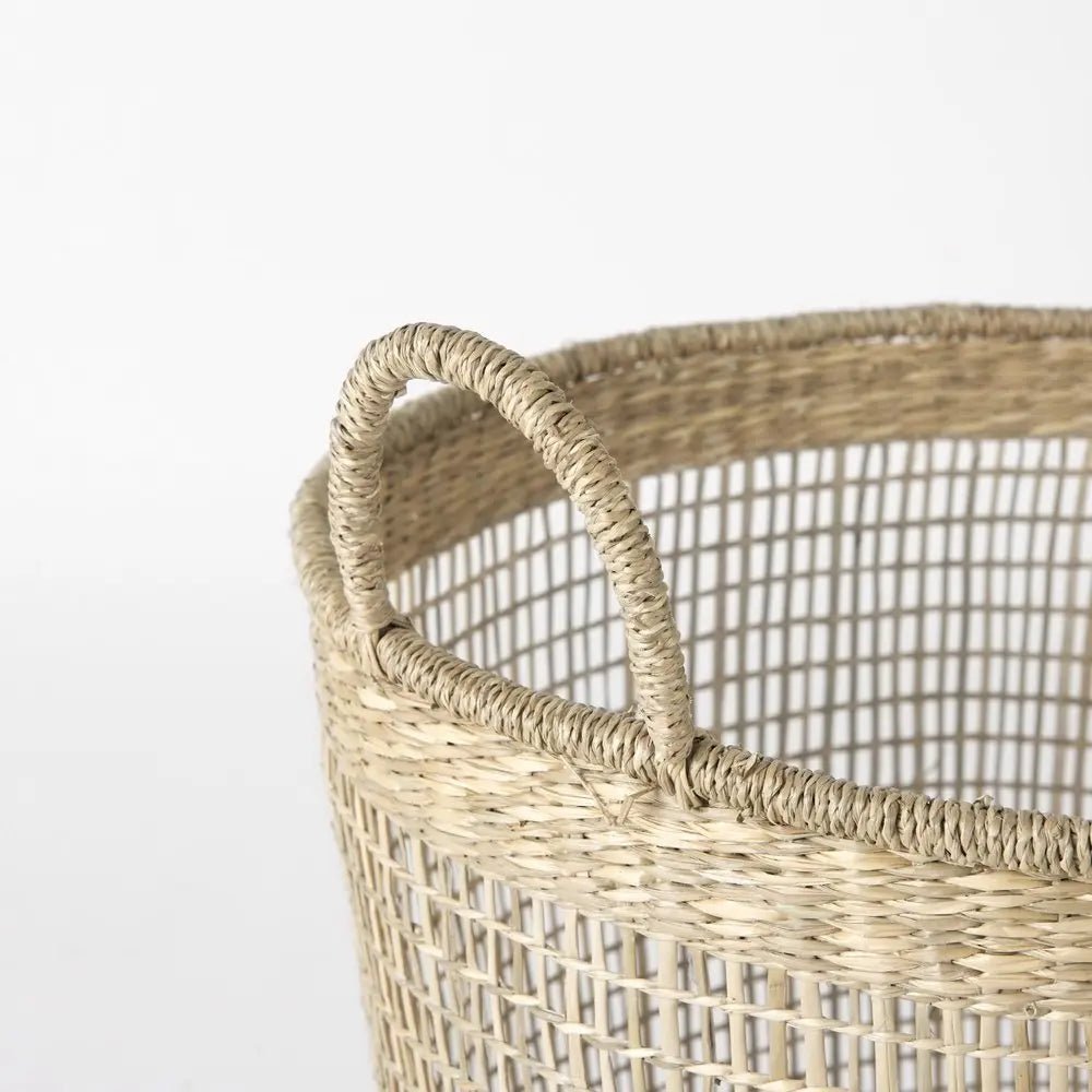 Set of Three Natural Wicker Basket - NOBLE HOME INTERIORS