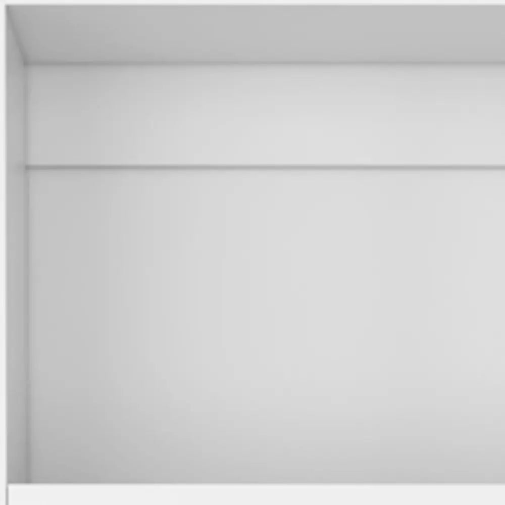 Set of Three White Wood Five Tier Modular Bookcase with Two Doors - NOBLE HOME INTERIORS