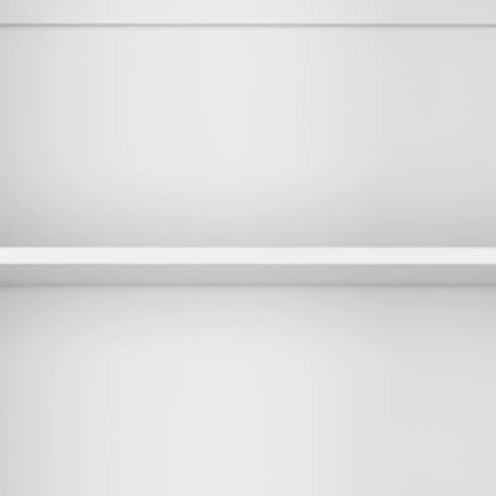 Set of Three White Wood Five Tier Modular Bookcase with Two Doors - NOBLE HOME INTERIORS