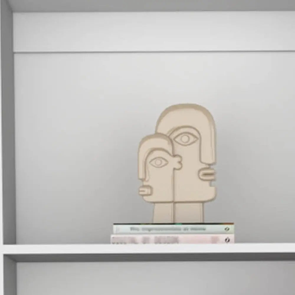 Set of Three White Wood Ten Tier Modular Bookcase with Four Doors - NOBLE HOME INTERIORS