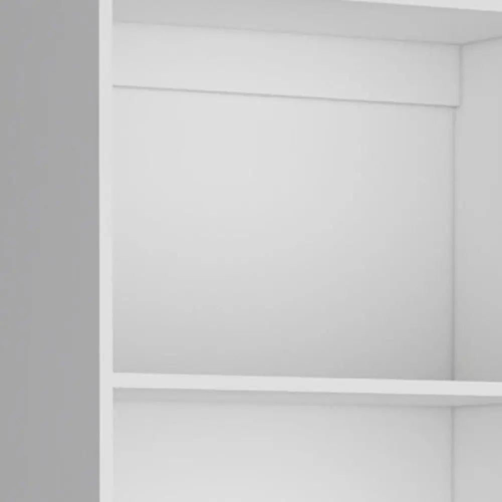 Set of Three White Wood Thirteen Tier Modular Bookcase - NOBLE HOME INTERIORS