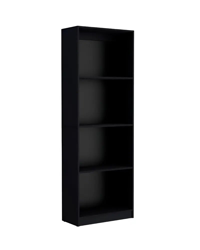 Set of Two Black Wood Multi Tier Bookcases - NOBLE HOME INTERIORS