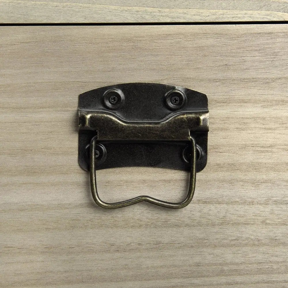 Set of Two Brown And Natural Cane And Solid Wood Box With Lid - NOBLE HOME INTERIORS