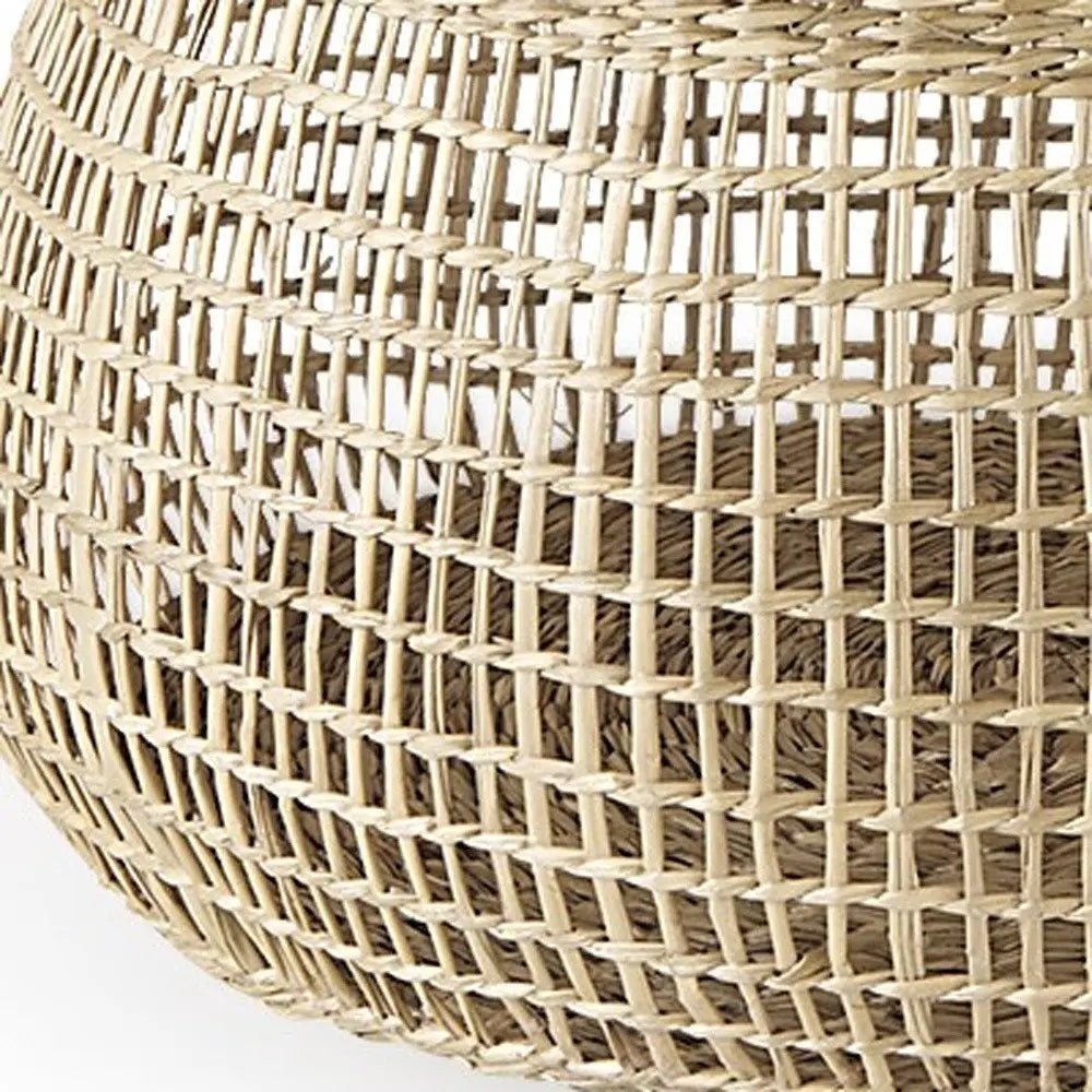 Set of Two Brown Wicker Basket - NOBLE HOME INTERIORS