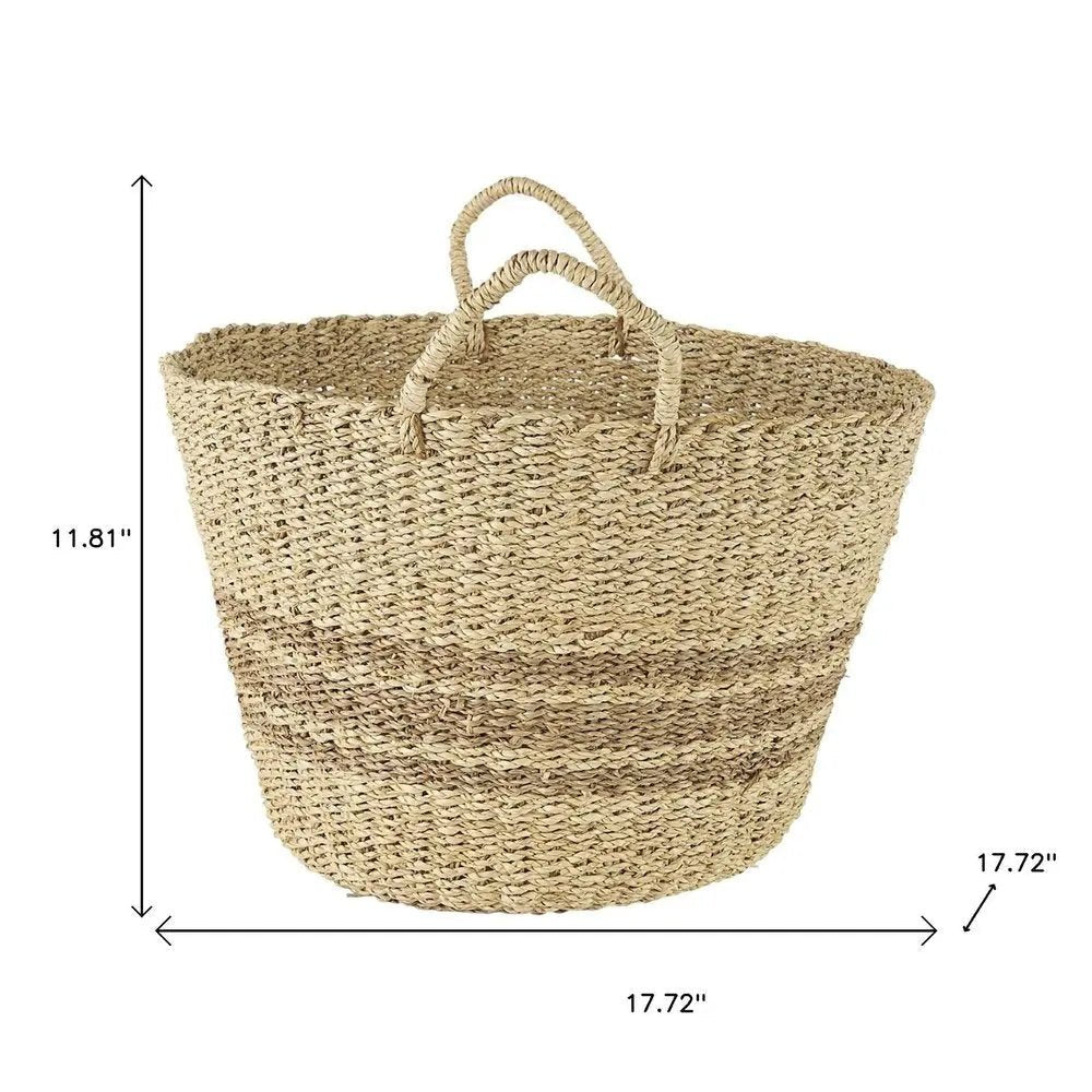 Set of Two Brown Wicker Basket - NOBLE HOME INTERIORS