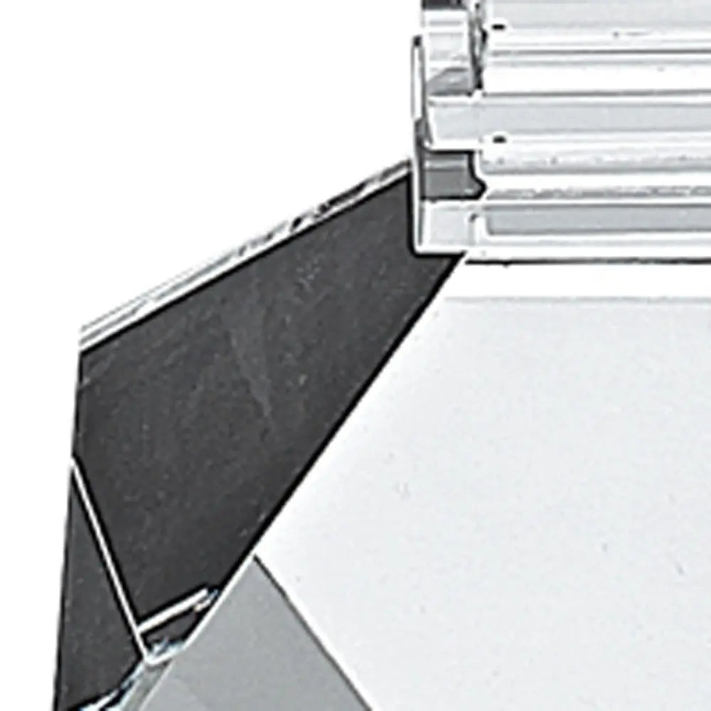 Set of Two Clear Crystal Tabletop Candle Holders - NOBLE HOME INTERIORS