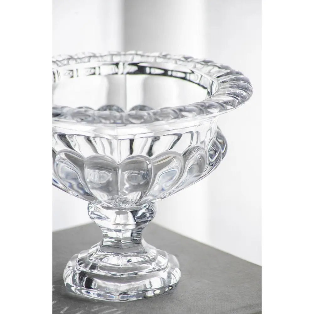 Set of Two Clear Round Glass Table Vase - NOBLE HOME INTERIORS