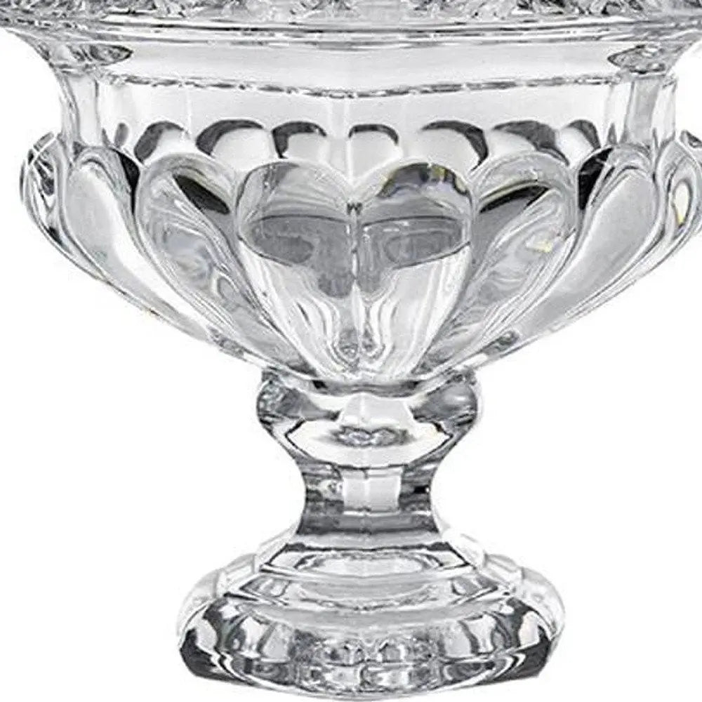 Set of Two Clear Round Glass Table Vase - NOBLE HOME INTERIORS