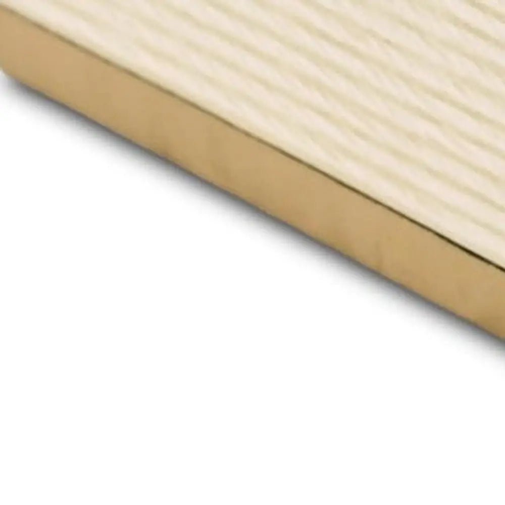 Set of Two Cream And Gold Nesting Wood Box With Lid - NOBLE HOME INTERIORS