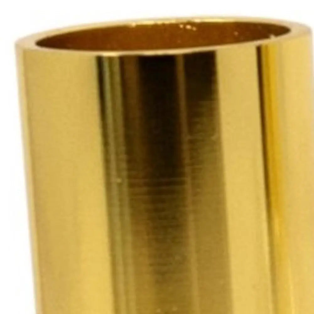 Set of Two Gold Abstract Crystal Tabletop Wedding Taper Candlesticks - NOBLE HOME INTERIORS