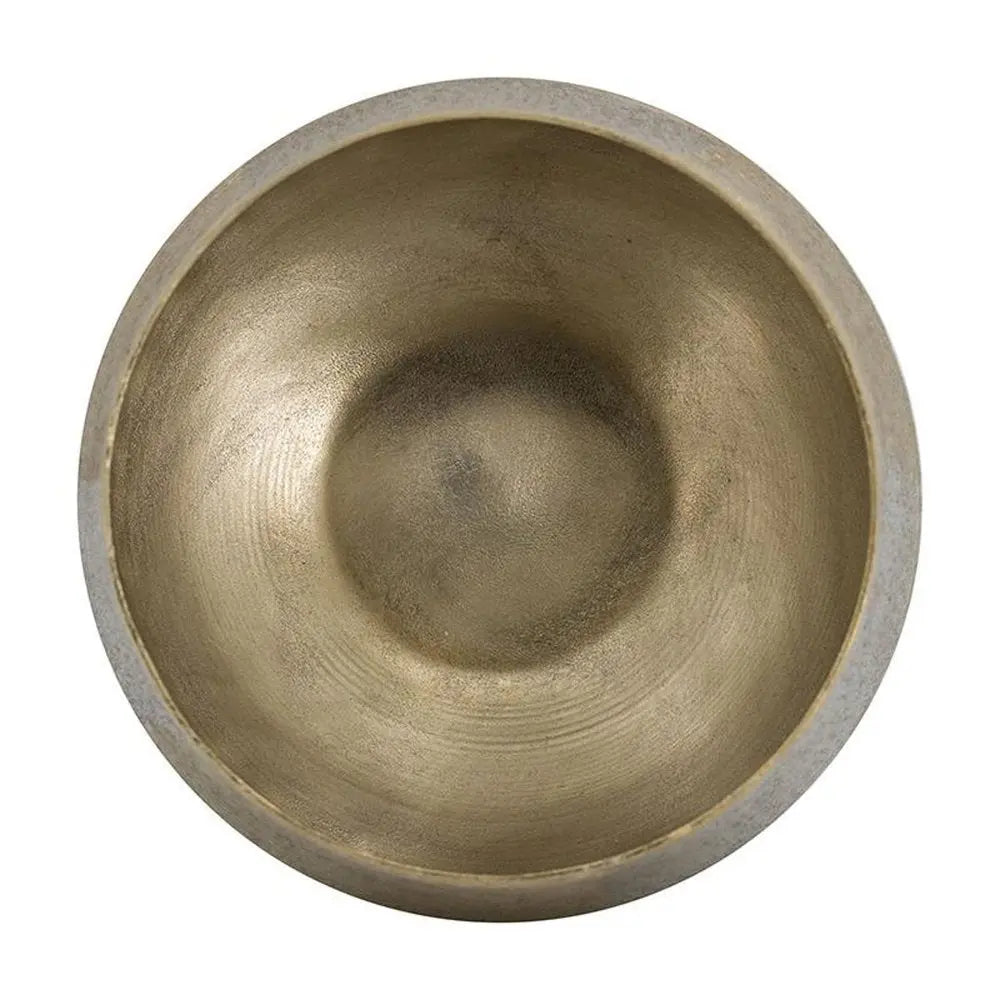 Set of Two Gold Aluminum Round Table Vases - NOBLE HOME INTERIORS