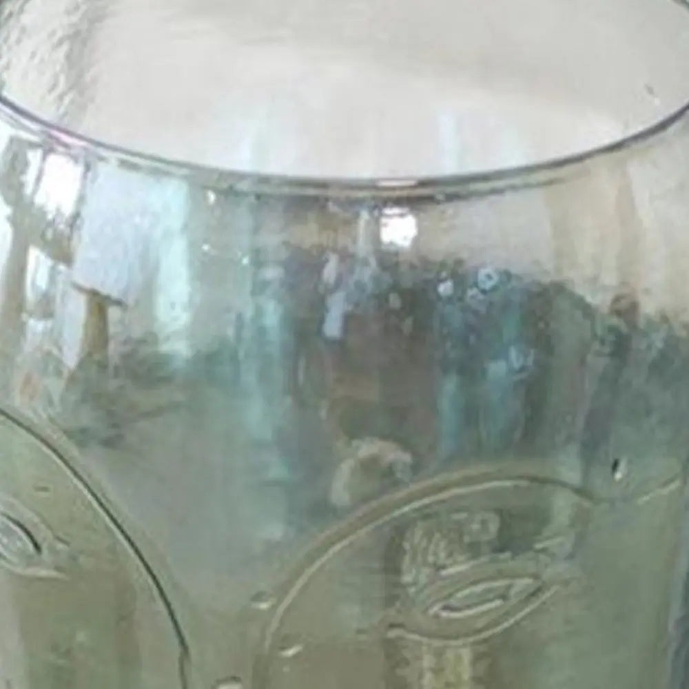 Set of Two Light Green Glass Modern Abstract Faces Table Vases - NOBLE HOME INTERIORS