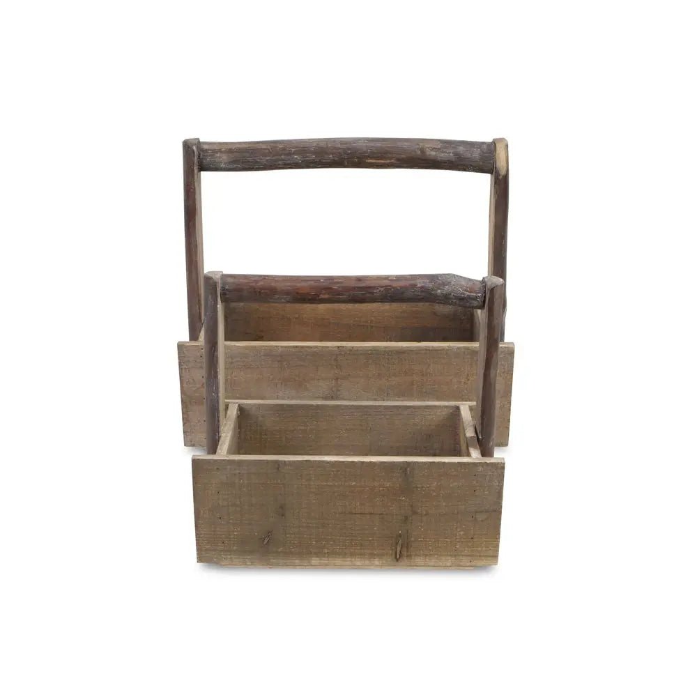 Set of Two Natural Solid Wood Cube or Bin - NOBLE HOME INTERIORS