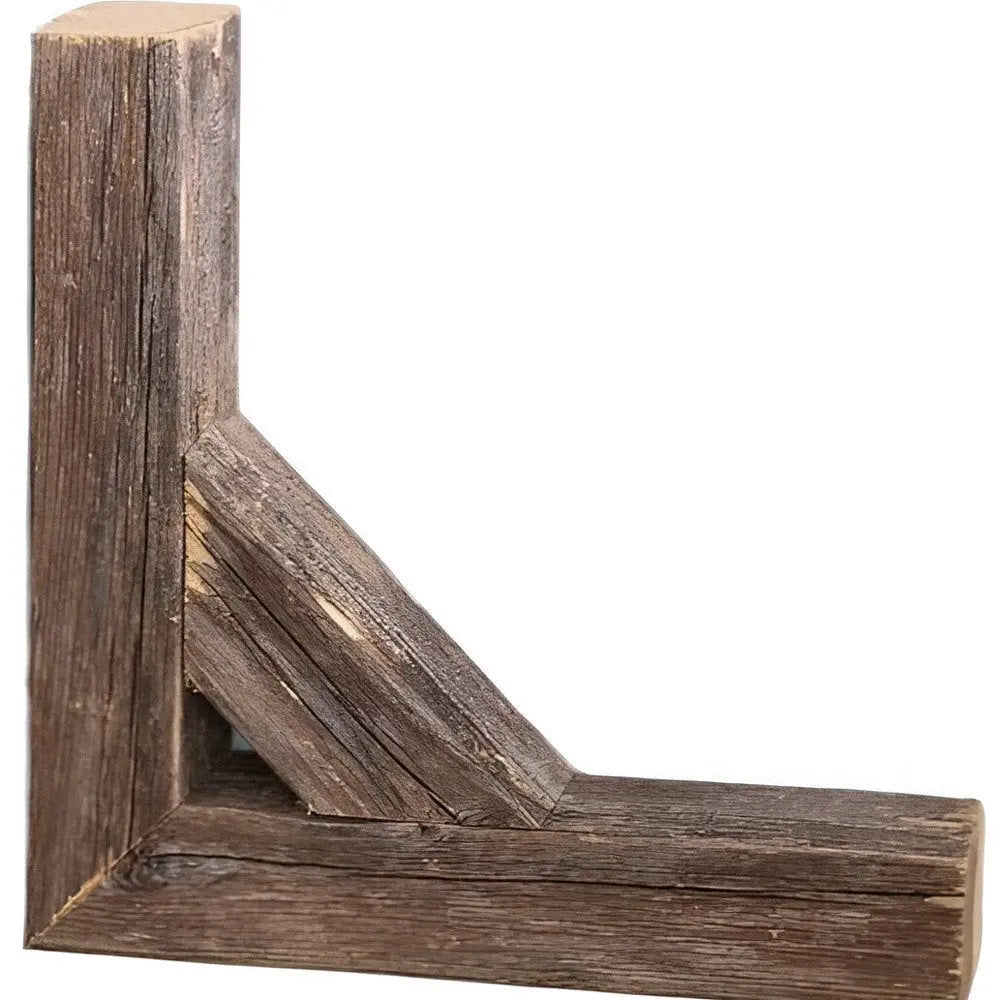 Set Of Two Natural Weathered Gray Corbels - NOBLE HOME INTERIORS