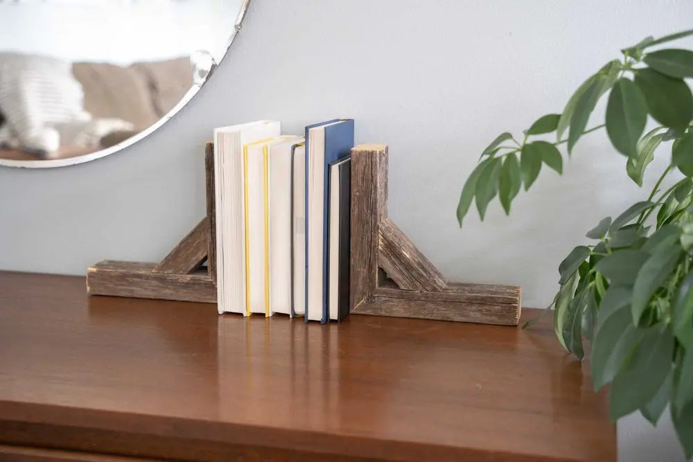 Set Of Two Natural Weathered Gray Corbels - NOBLE HOME INTERIORS