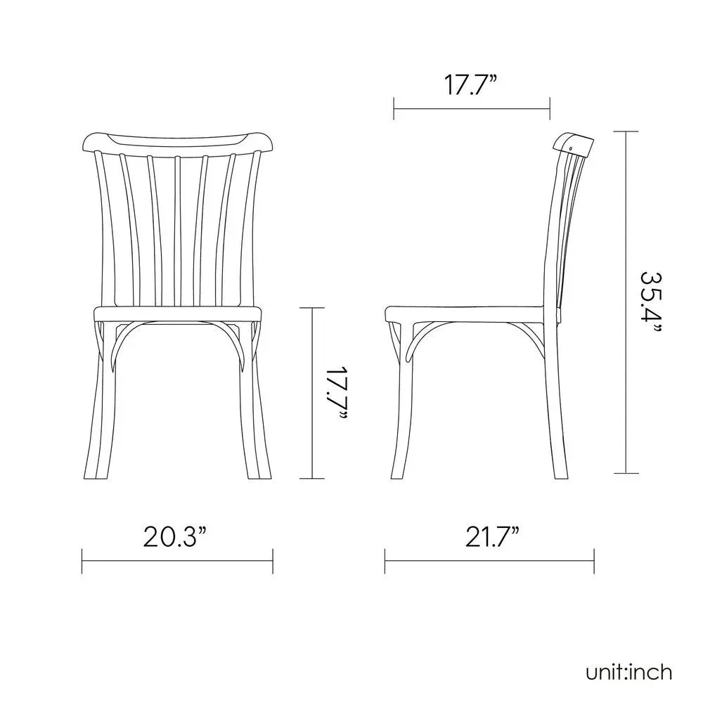 Set of Two Salmon Heavy Duty Plastic Outdoor Stacking Dining Chairs - NOBLE HOME INTERIORS