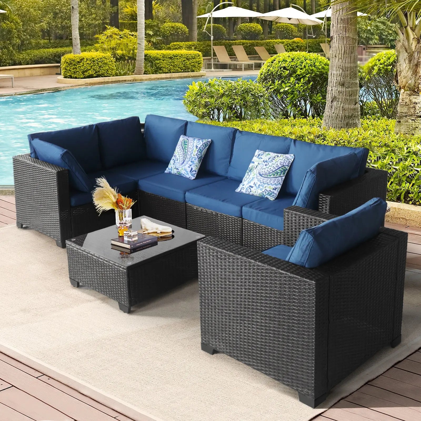 Sets Conversation Sets Balcony Furniture Outdoor Sectional for Outdoor In - NOVA - HOME - FURNITURE