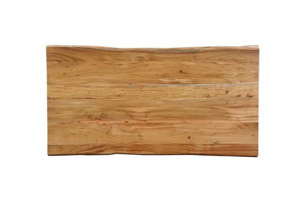 Seven Piece Brown Solid Wood Dining Set with Six Chairs - NOVA HOME FURNITURE