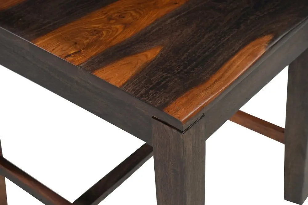 Seven Piece Brown Solid Wood Dining Set with Six Chairs - NOVA HOME FURNITURE