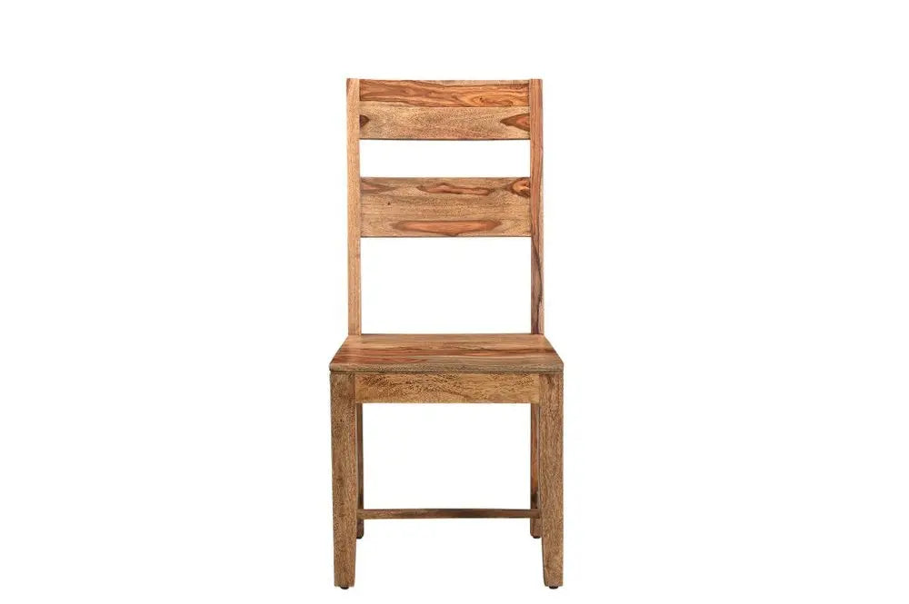 Seven Piece Brown Solid Wood Dining Set with Six Chairs - NOVA HOME FURNITURE