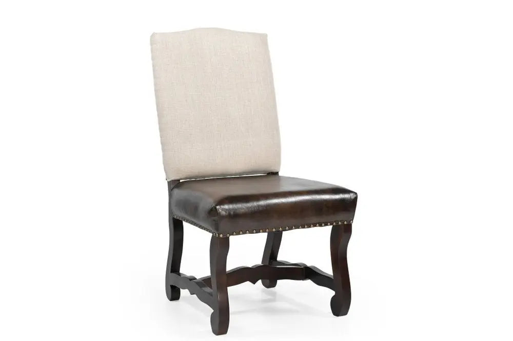 Seven Piece Brown Solid Wood Dining Set with Six Chairs - NOVA HOME FURNITURE