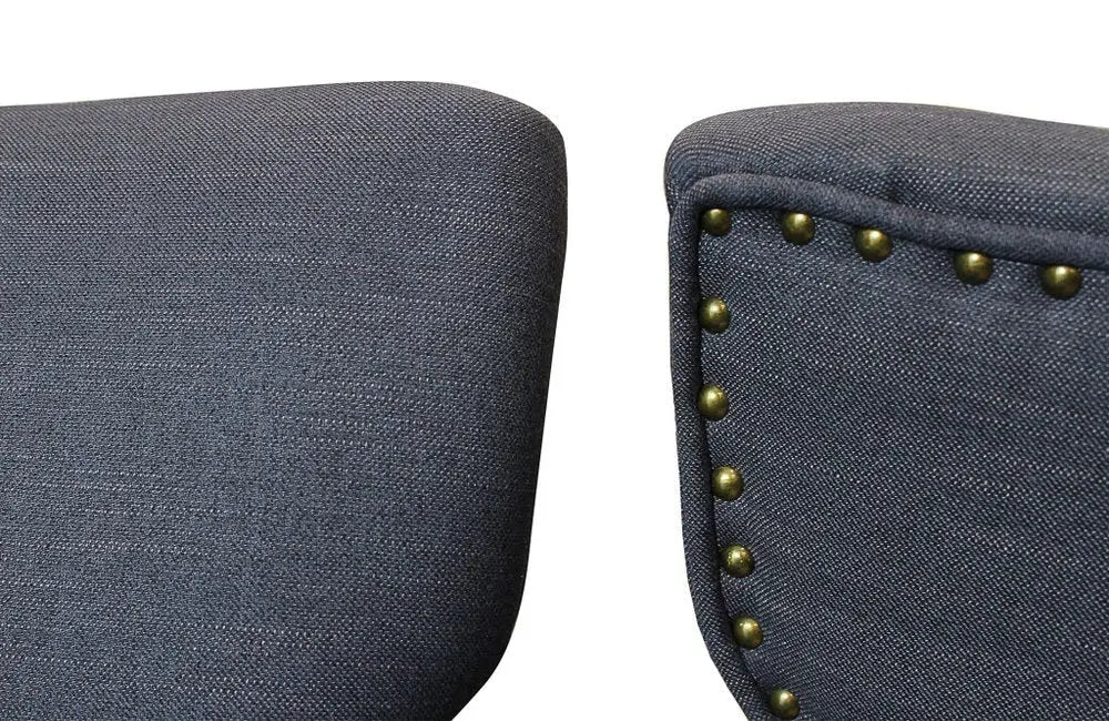 Seven Piece Dark Brown Round Solid Wood Dining Set with Six Chairs - NOVA HOME FURNITURE