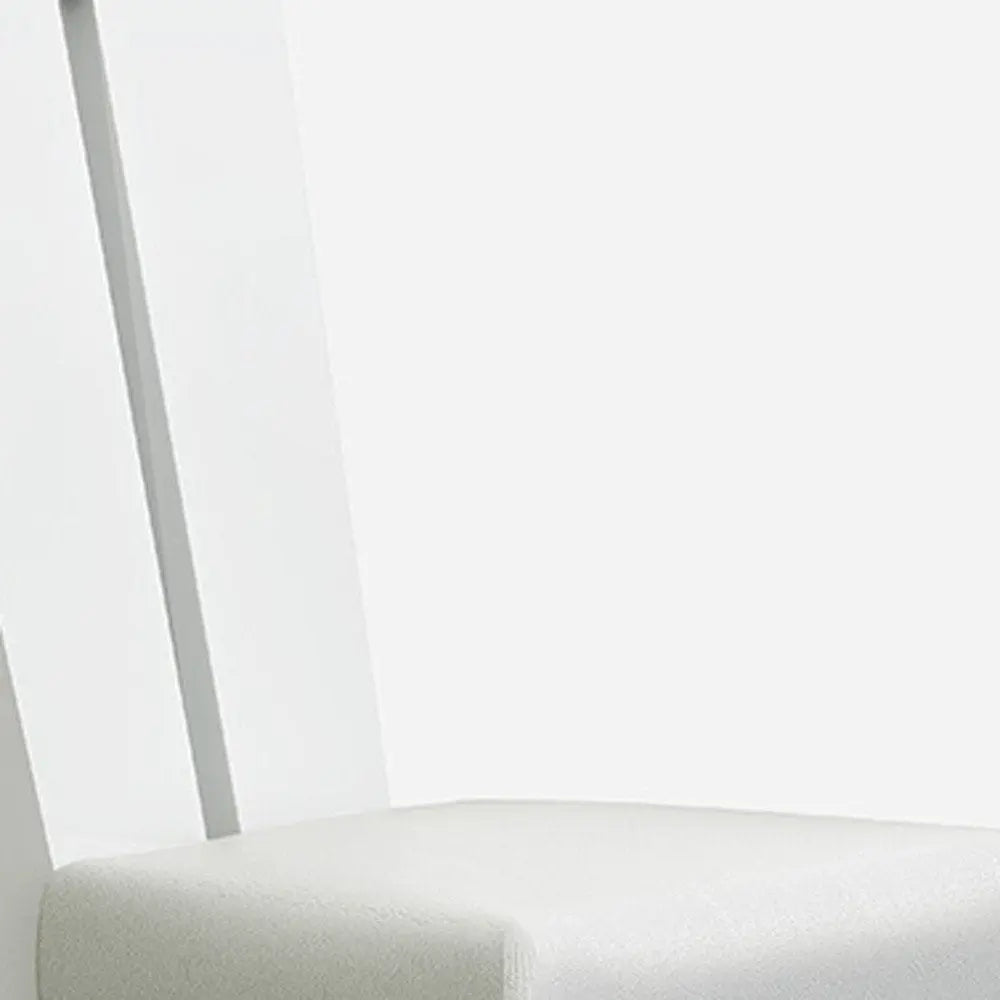 Seven Piece White Dining Set with Six Chairs - NOVA HOME FURNITURE