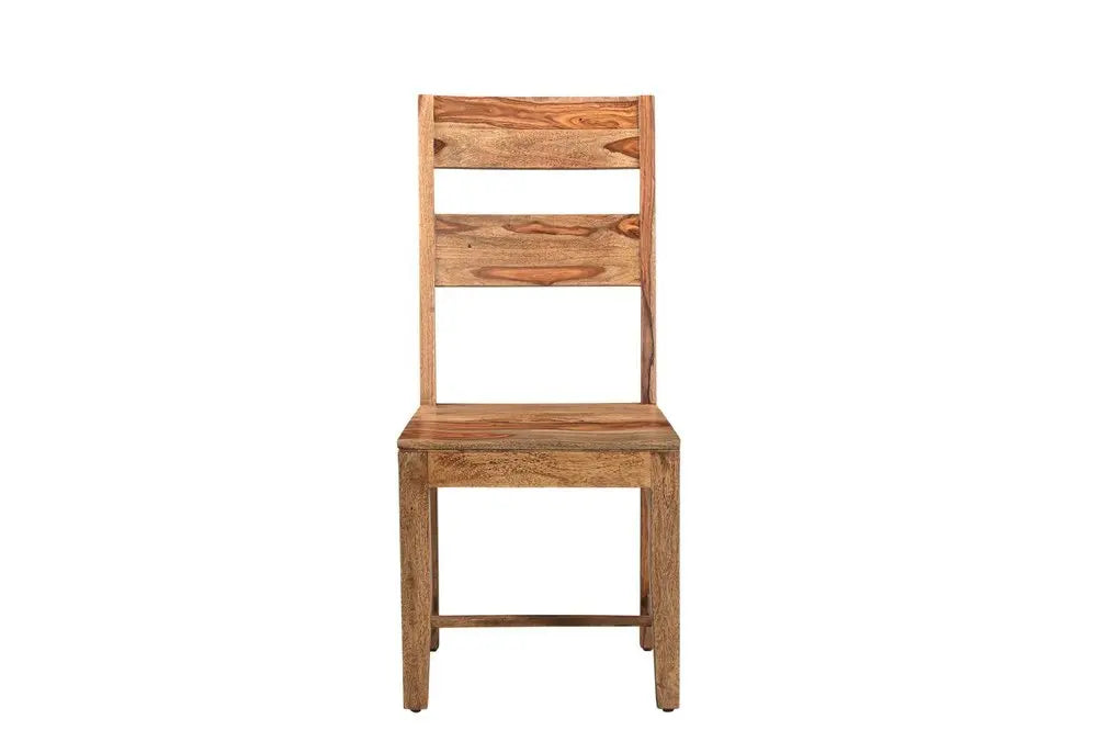 Six Piece Brown Solid Wood Dining Set with Four Chairs - NOVA HOME FURNITURE