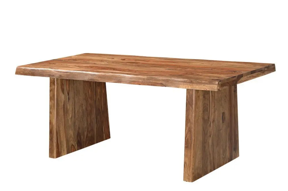 Six Piece Brown Solid Wood Dining Set with Four Chairs - NOVA HOME FURNITURE