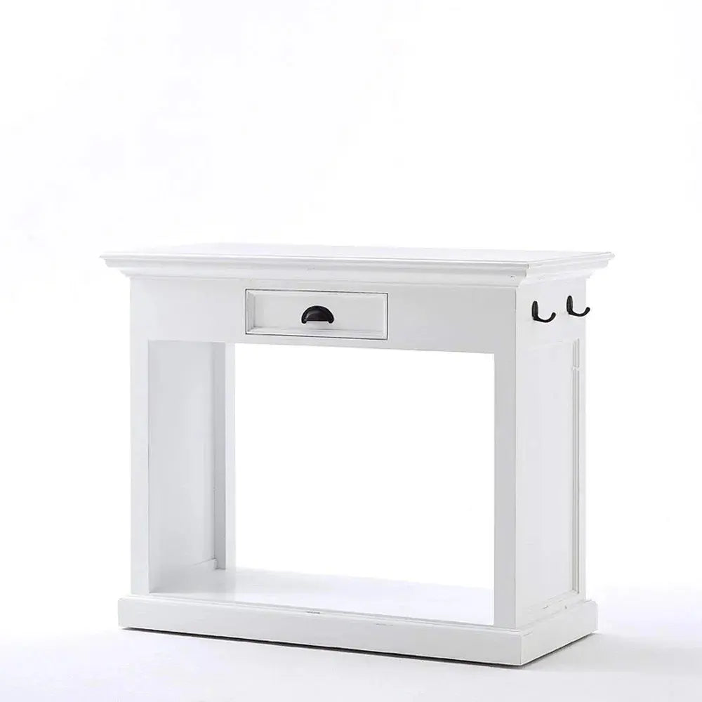 Three Piece White Solid Wood Dining Set with Two Chairs - NOVA HOME FURNITURE