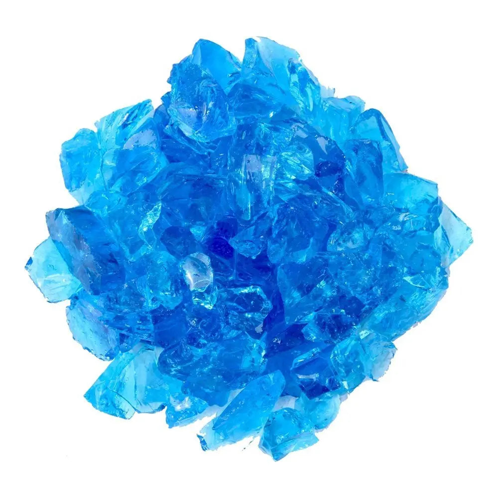 Turquoise Round Reflective Fire Pit Glass - NOBLE HOME INTERIORS