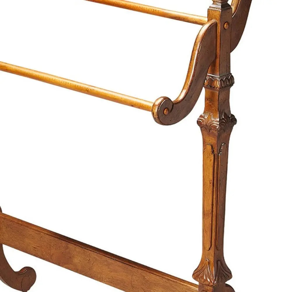 Vintage Oak Blanket Stand - NOBLE HOME INTERIORS
